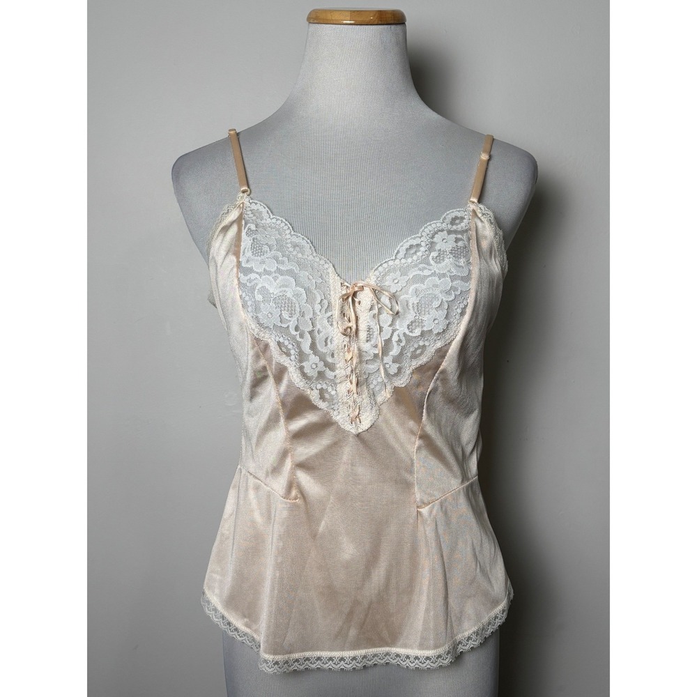 Vintage Maidenform Fairy Lace Camisole Top 32 S Corset Style Feminine Romantic